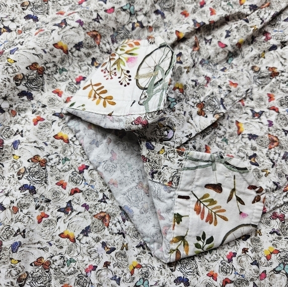 Portomar Slim Fit XXL Men's Button Down Micro Butterfly Print Flip Cuffs - Picture 4 of 8